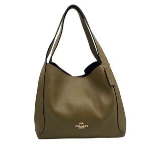 Coach Olive Green Pebbled Leather Hadley Hobo Bag 73549